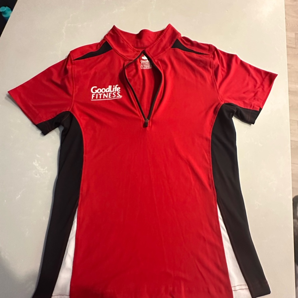 Goodlife Red and Black Short Sleeve Tee